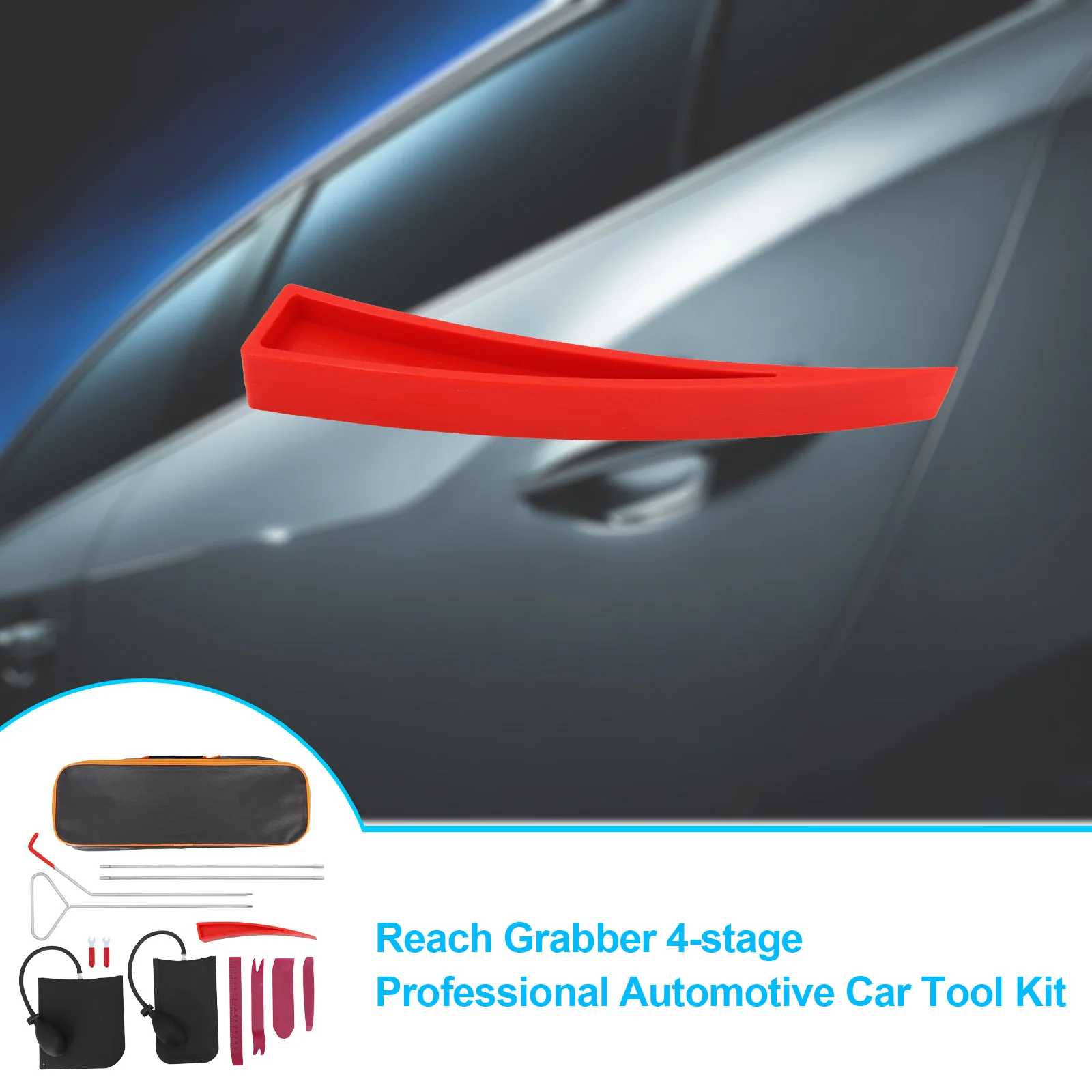 Adjustable Car Wedge Pump Locksmith Thickened Door Repair Air Cushion Emergency Open Unlock Tool Kit With Long Reach Grabber |