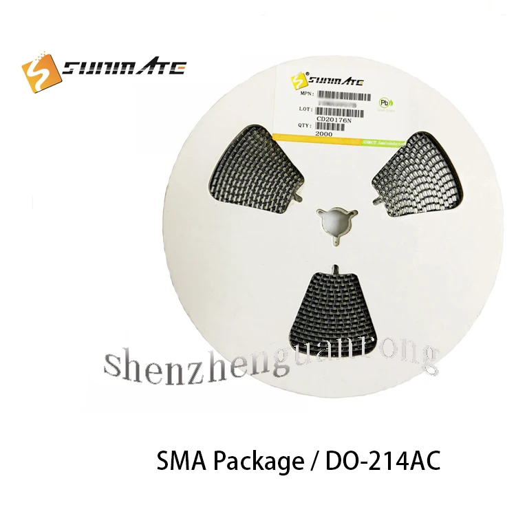 50 шт. 1SMA2EZ5.1 1SMA2EZ5.6 1SMA2EZ6.2 1SMA2EZ6.8 1SMA2EZ7.5 1SMA2EZ8.2 1SMA2EZ9.1 1SMA2EZ10 DO-214AC(SMA) патч зенеровский