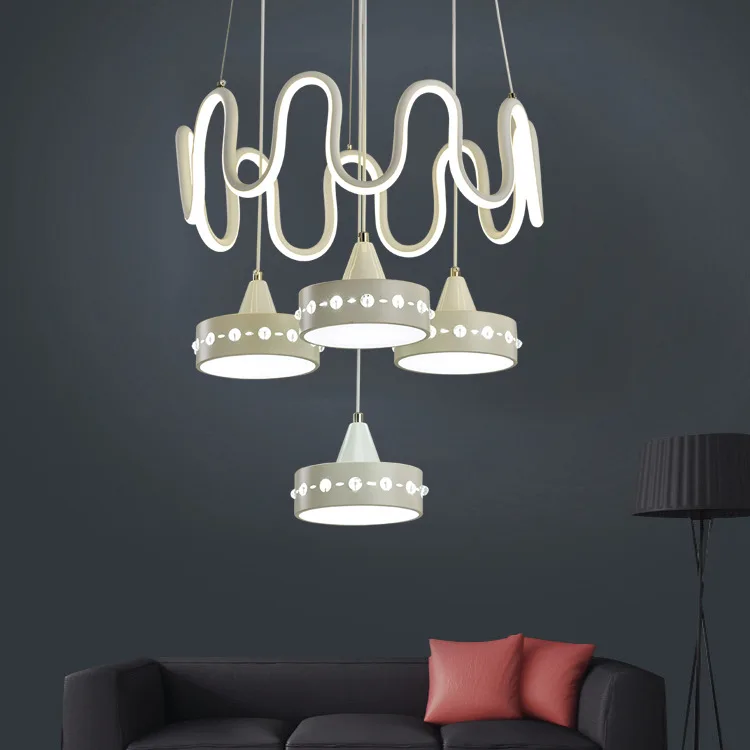

Современная и контрастная светодиодная оригинальная потолочная лампа в скандинавском стиле для прихожей, столовой, спальни, кабинета, нова...