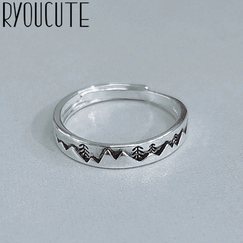 Оптовая продажа кольца с деревом настоящего серебра для женщин большие