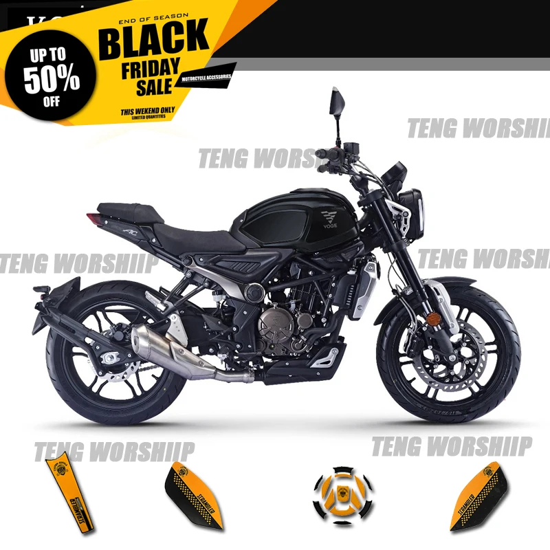 

Motorcycle Decal Gas Oil Tank Sticker Skid Protection Side Sticker Protector Case for VOGE300 voge300 voge 300