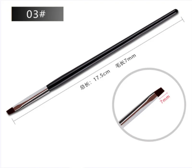 Кисть для ногтей 5 палочек черный стержень набор кистей фототерапии ручек/500 |