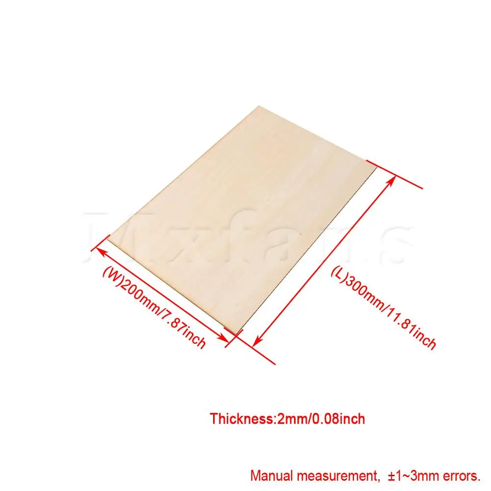 

Mxfans 5x Basswood Sheets for Sand Table Model Boat DIY Crafts Cottage Model 20x30cm