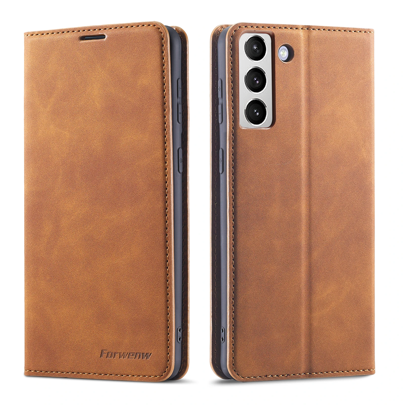 Кожаные чехлы с магнитной застежкой и отделениями для карт Samsung Galaxy S22 Plus чехол