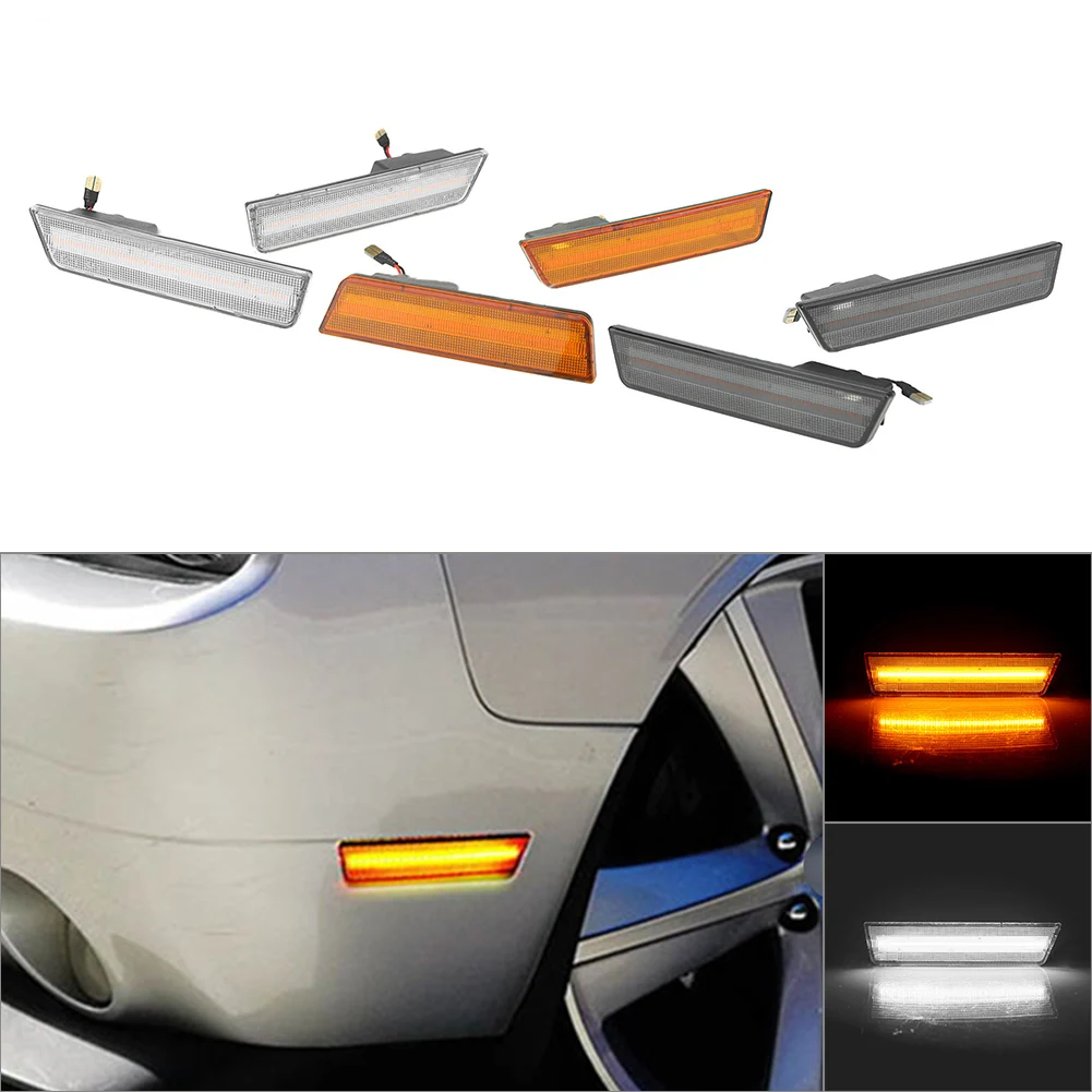 Светодиодный передний боковые габаритные огни для 2008-2014 Dodge Challenger 2011-2014 Зарядное