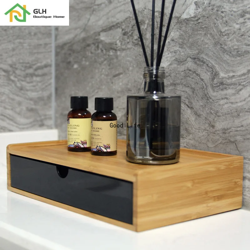 Бамбуковый органайзер для хранения туалетных принадлежностей в гостиницах | Дом