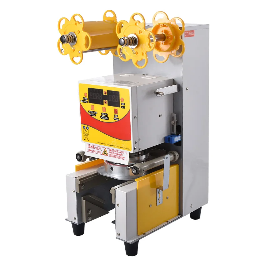 Автоматический упаковщик контейнеров для чая сока чашек пластиковая пленка