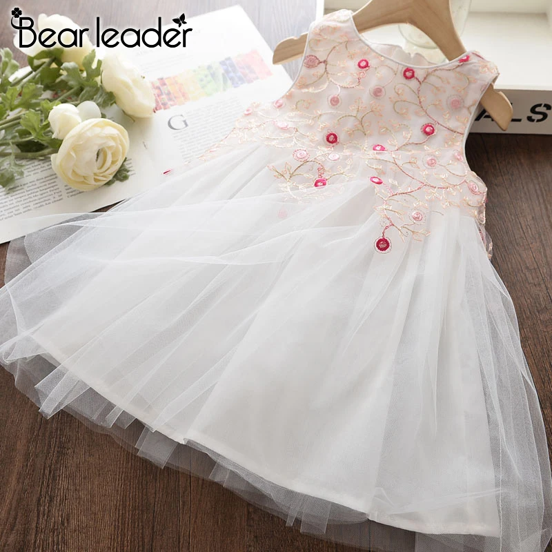 Bear Leader/платье принцессы для девочек новые летние модные праздничные платья