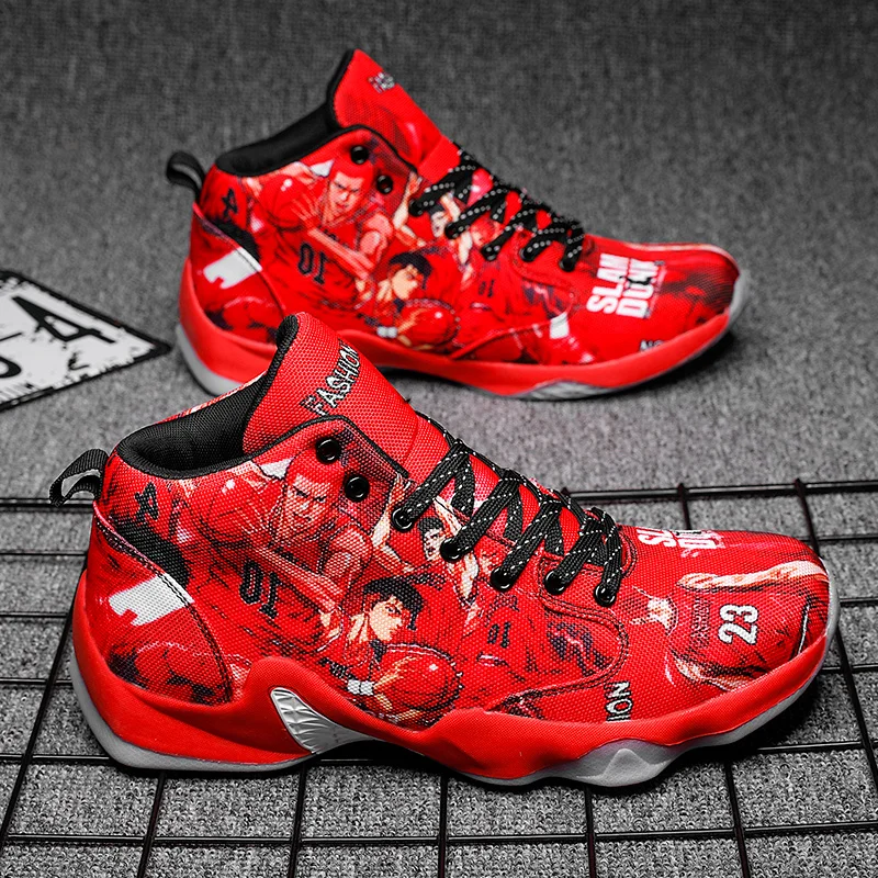 Мужская Баскетбольная обувь высокие баскетбольные кроссовки Профессиональные