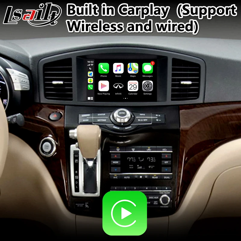 Lsailt Android Carplay интерфейс для Nissan Quest 2011 2017 года со встроенным авто беспроводной