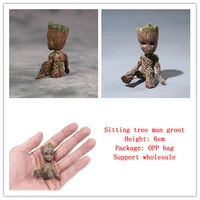 galaxy guard 2 sitting posture little tree man groot lovely ornaments vinyl action figure toys birthday gift collectible model