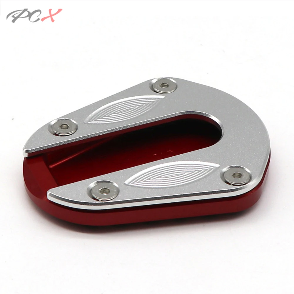 

Motorcycle CNC Aluminum Foot Kickstand Extension Support Pad Plate Side Stand Enlarger for Benelli TRK 502 TRK502 2017-2018