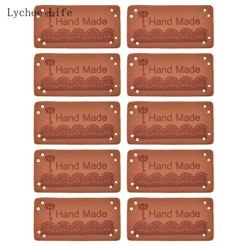 Lychee Life 10 шт. этикетки ручной работы с буквенным принтом бирки для
