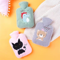 cover portable winter pocket with knitted soft cozy cover thick hot water bottles hot water bag cartoon hand warmer