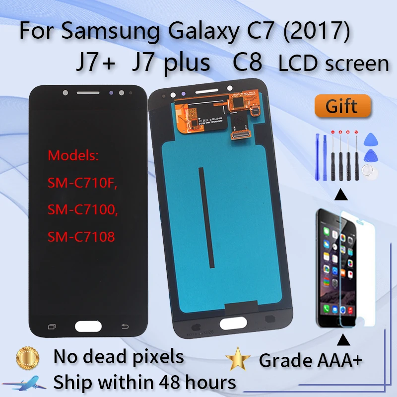 

ЖК-дисплей 5,5 ''для SAMSUNG Galaxy C7 C7000 2017 C8 C710, сенсорный экран, дигитайзер, Замена для Samsung C7 C7000 LCD
