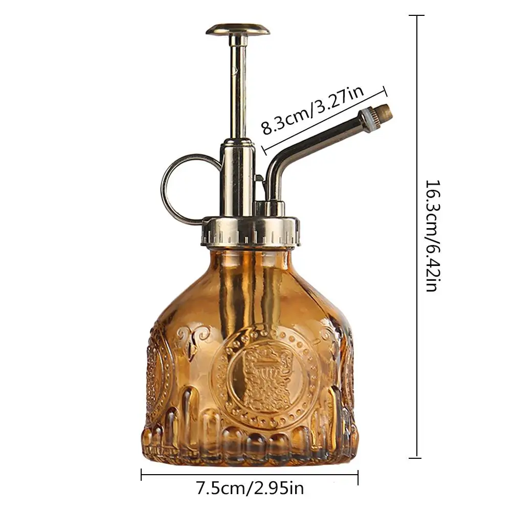 Ретро рельефная банка для полива цветная емкость спиртом комнатная горшечная