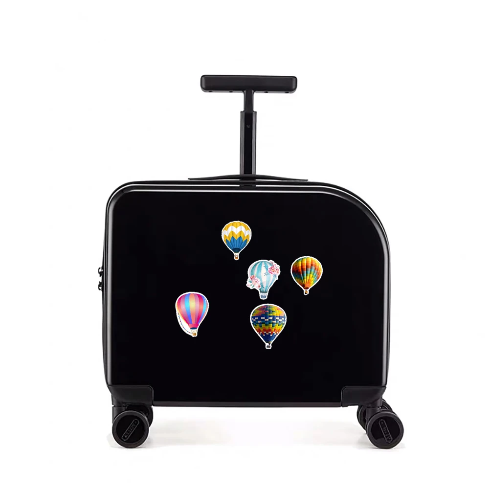 

50 pcs Hot Air Balloon Die-Cut Waterproof stickers For Laptop Water Bottle