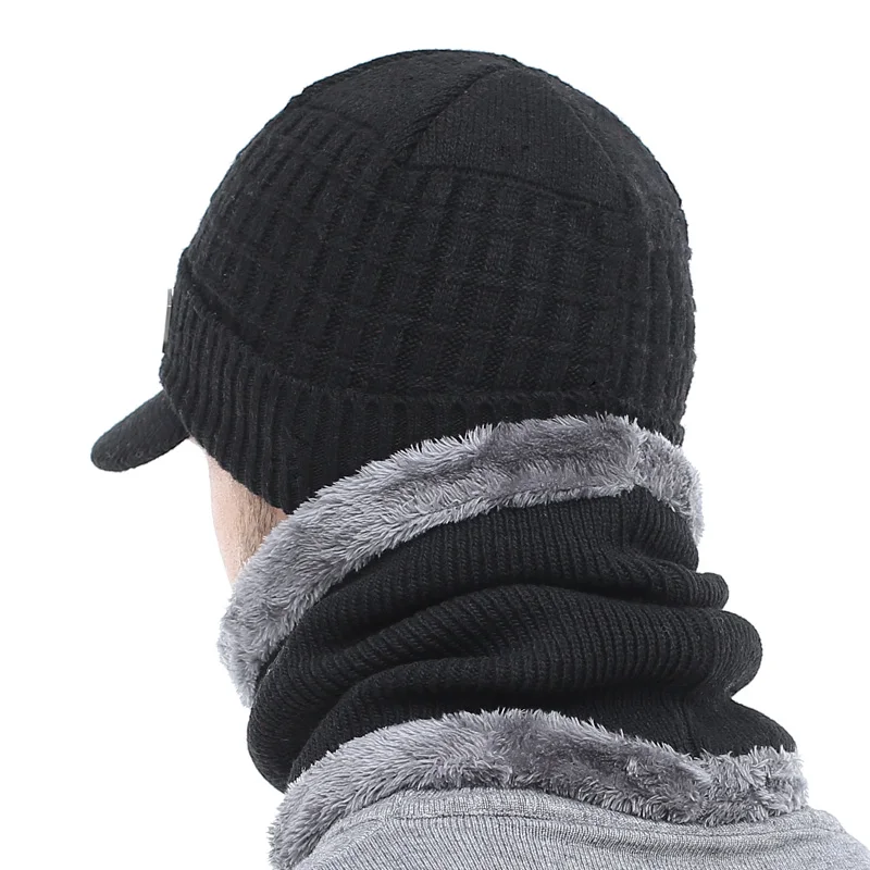 Зимняя шапка Skullies Beanies шапки зимние для мужчин и женщин шерстяной шарф Балаклава