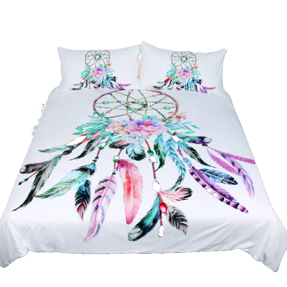 Комплект постельного белья из 3 предметов Ловец снов пододеяльник большого