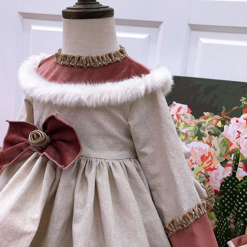 2020 New year Girls Dress Christmas winter Toddler Girl Clothes Children High quality Spanish Princess Costume | Детская одежда и