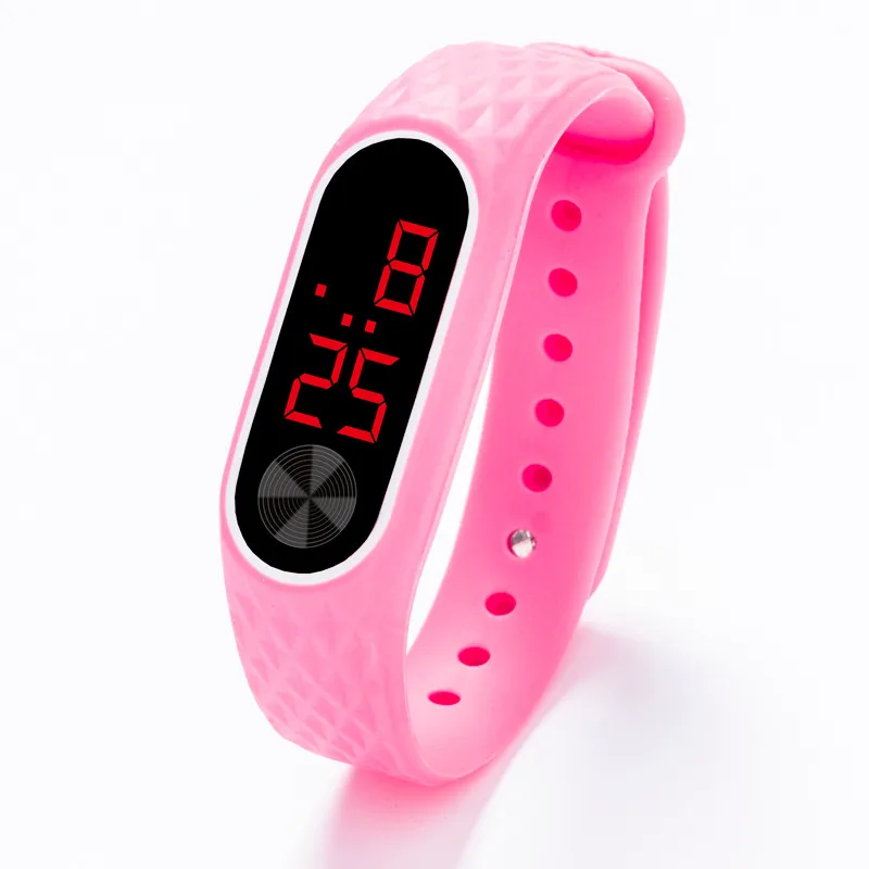 

LED Digital Display Bracelet Watch Children's Students Silica Gel Sports Watch Women Watch LED Digital Sport Men Wristwatch &50
