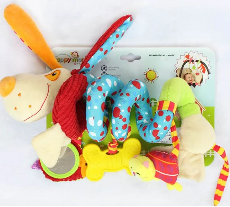 

2020 New Cute Fox Baby Rattles Infant Plush Animal Toy Baby Car Seat Baby Crib Accessories Ornament Toys with Teethers