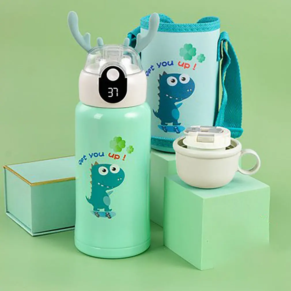 

Smart Children's Thermos Cup Stainless Steel Temperature Display Modern Double-layer Simple Vacuum Flask 1pcs