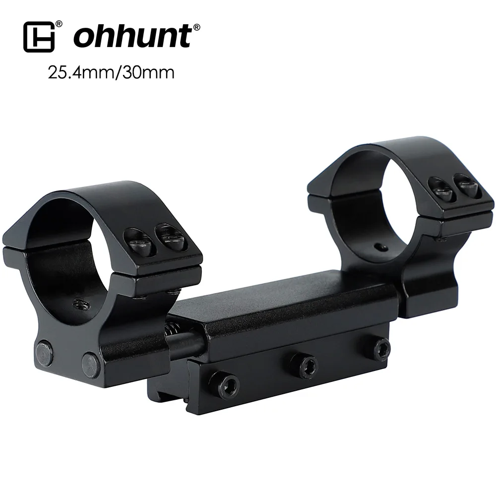 

ohhunt 25.4mm 30mm Scope Rings Zero Recoil Mount High Profile Fits 20mm Weaver 11mm with Stop Pin
