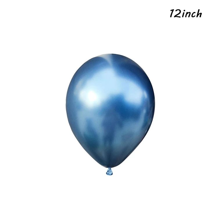 Blue LAPHIL 10 шт Металлические латексные шары воздушные шары с конфетти Синий Розовый День Рождения украшения дети взрослые вечерние шары Babyshower - Цвет: Blue