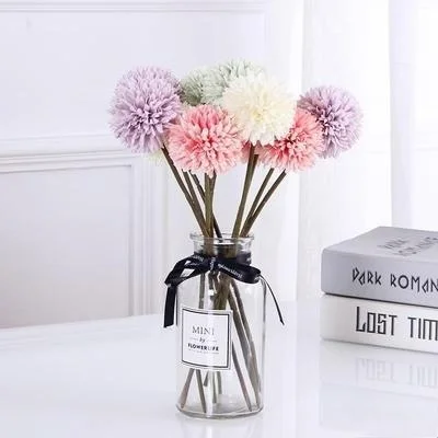 

Artificial Flower28cmLong Single Head Dandelion Ball Chrysanthemum Wedding Bridal Bouquet HomeDecoration,Vase Flower Arrangement