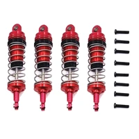 4pcs adjustable all metal shock absorbers damper for wltoys 144001 124019 124018 rc car upgrade parts accessories