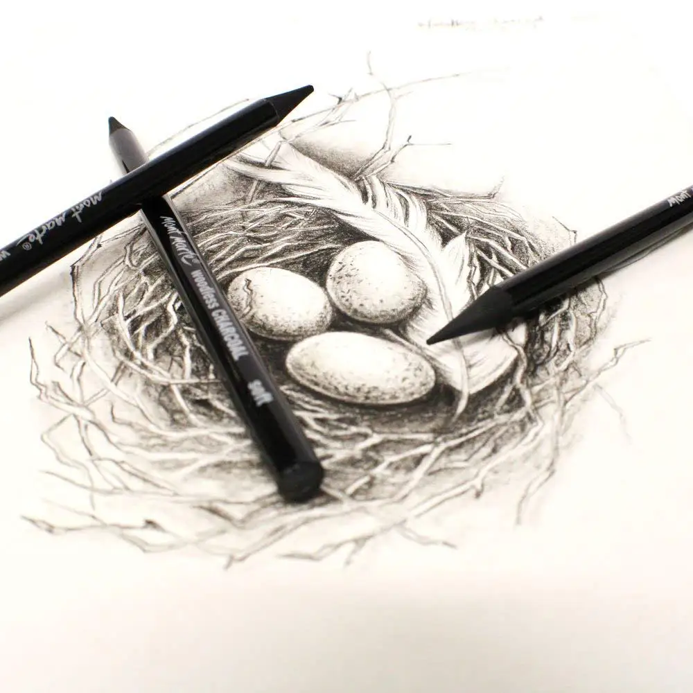 6 шт. набор художников безлесный эскиз Жесткий Средний Мягкий угольный карандаш