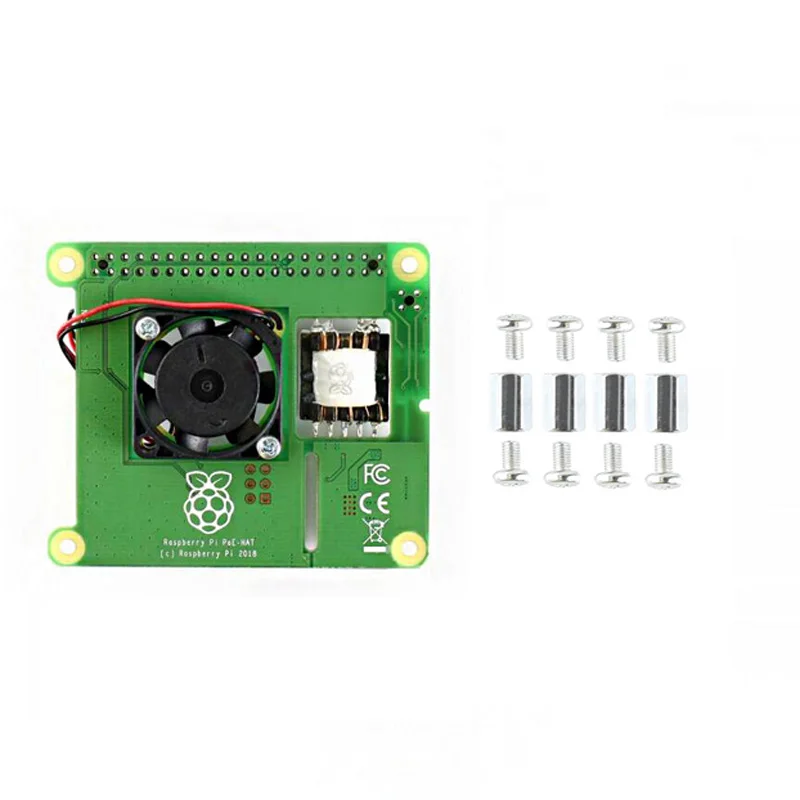 Raspberry Pi Power over Ethernet HAT для 3B +/4B и сети PoE 802.3af | Компьютеры офис