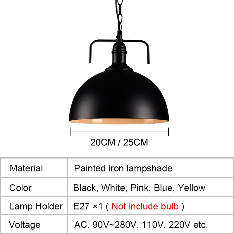 

Vintage Pendant Lights Modern Nordic Hanging Lamp Industrial Pendant Lamp Kitchen Island Dining Room Lights Restaurant Lighting