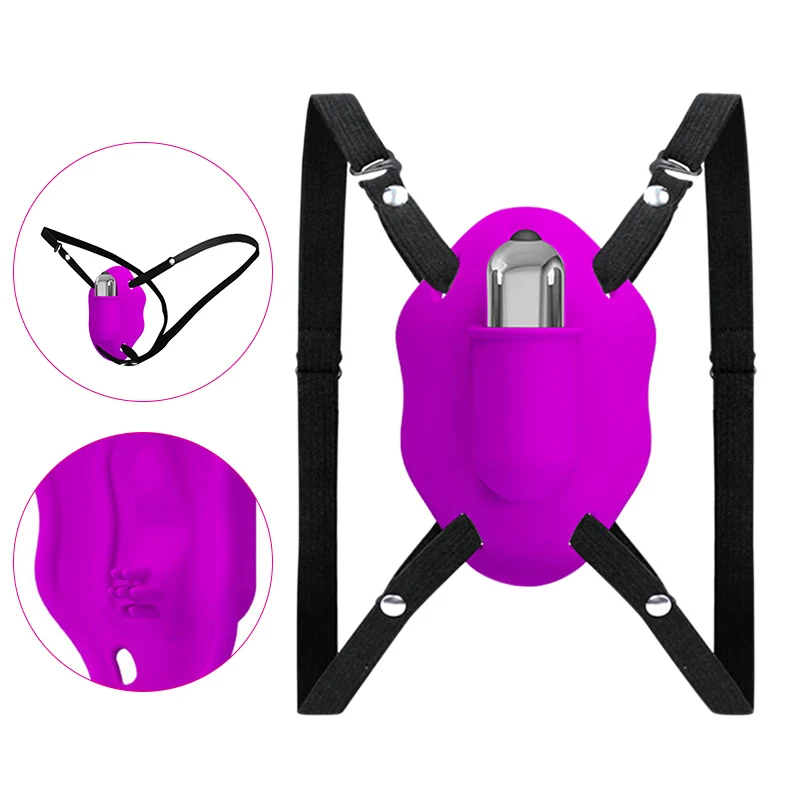 Износ вибрирующее яйцо с ремешком и отделением для карт 10 Частотный Вибрационный