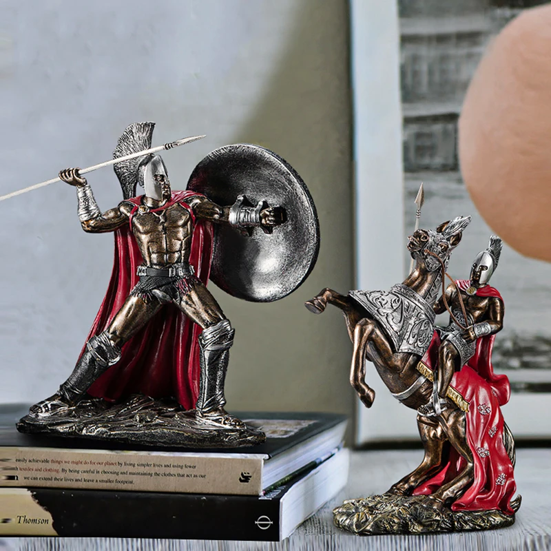 Ретро спартанская модель древнего римского декора Статуэтка из смолы украшение