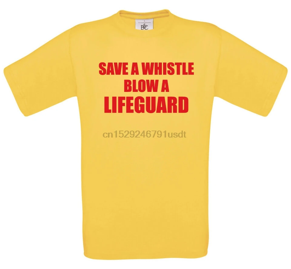 Сохранить свисток удар майка спасателей забавная новинка подарочные футболки