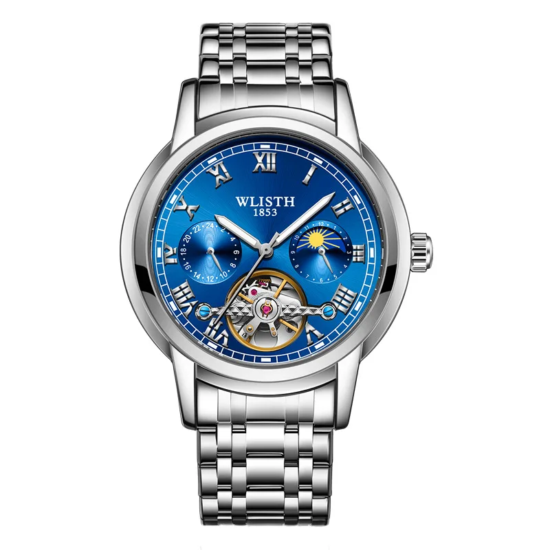 

Fashion high-end business tourbillon automatic men's mechanical watch hollow watch
