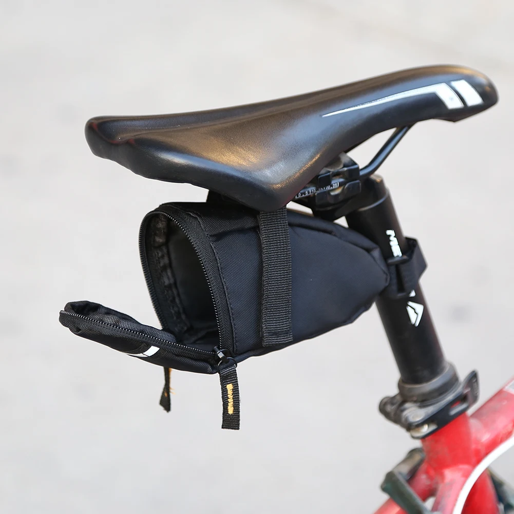 

1L Bicycle Saddle Rear Seat Storage Bags Ultralight Bicycle Tail Saddle Bags Mountain Road Bike Repairing Tools Saddlebags Pouch