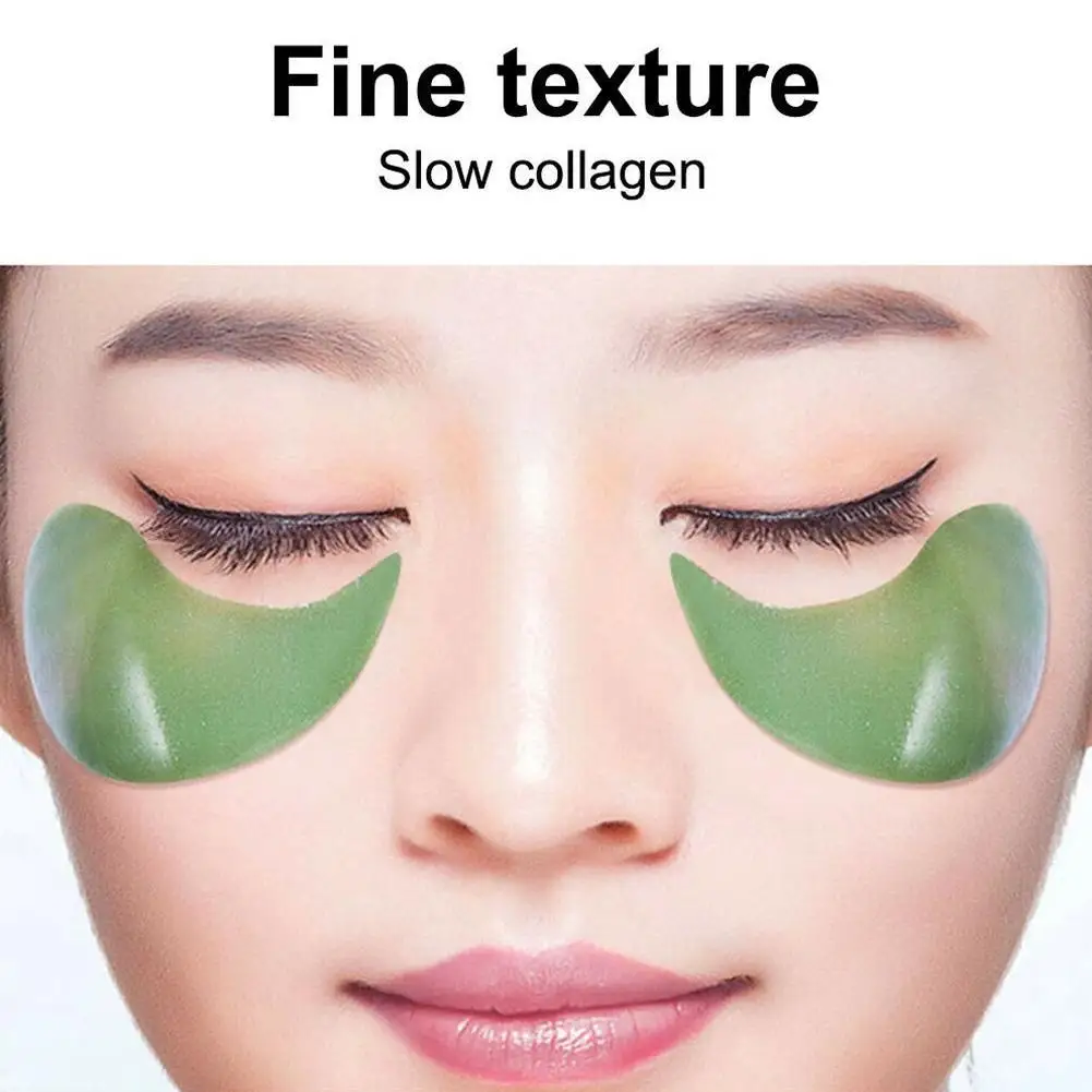 

60PCS Anti-Aging Green Seaweed Collagen Eye Mask For Eye Care Moisturizing And Anti Eye Mask To Remove Dark Circles
