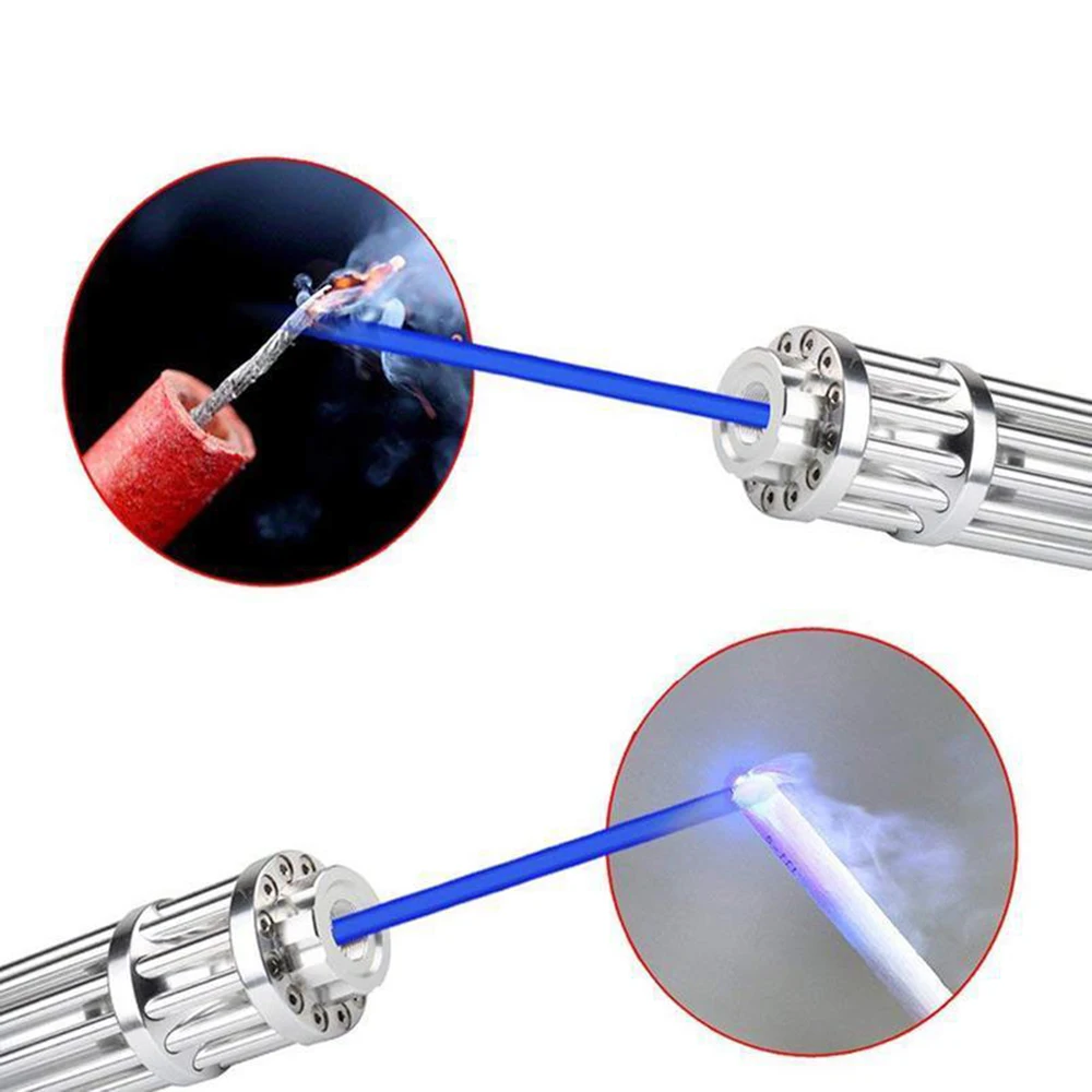 Powerful RED/Green/Blue hight Military blue laser pointer 450nm Flashlight lazer Adjust Focus Laser torch Burning Match | Спорт и
