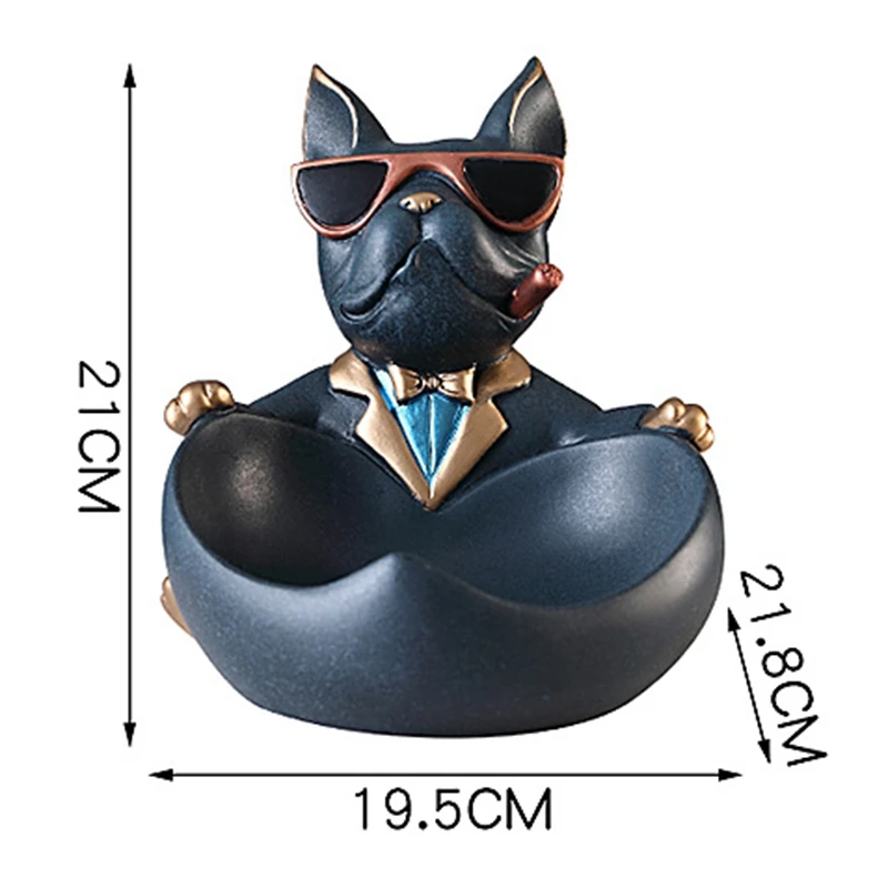 

Cool Dog Figurine Dog Statue Storage Box Home Decoration Ornamental Crafts Art Sculpture Home Decor Gift Decorative