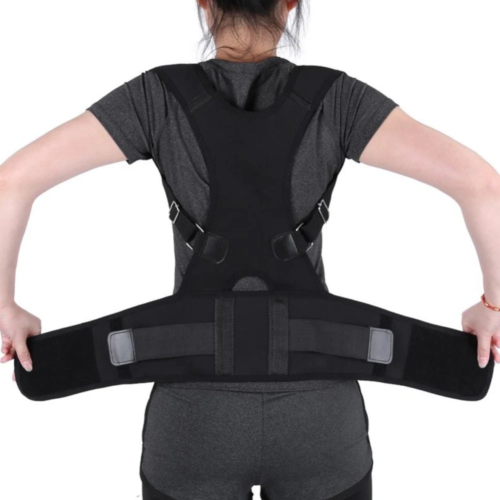 Women Men Orthopedic Back Support Belts Magnetic Posture Corrector Correct Posture Brace Corrector de Posture 10 Magnets Corsets