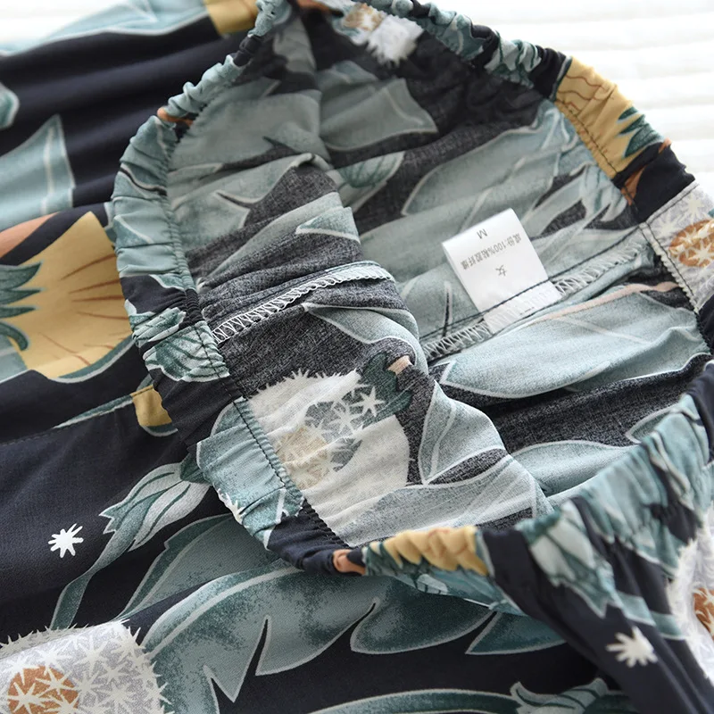 

Summer new ladies 100%viscose pajama set short-sleeved shorts thin section home service loose large size two piece set plus size