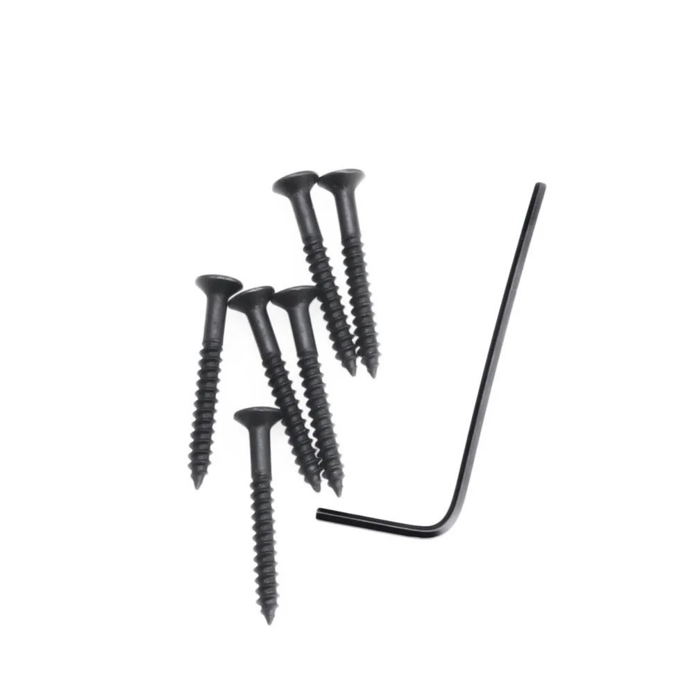 

1 Black Electric Guitar Hardtail Top Load Bridge 6 String Fixed Hard Tail Parts quehuo Whosale&Dropship