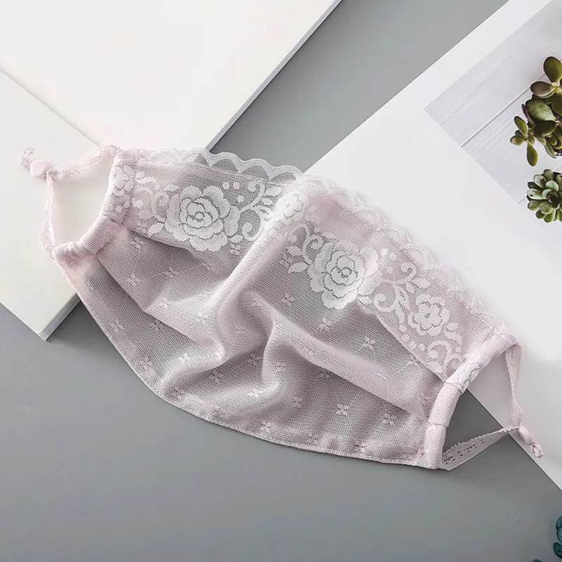 Летняя тонкая шифоновая Солнцезащитная маска для лица модные женские Кружевные