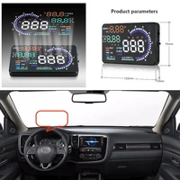 car hud head up display for mitsubishi outlandermonterolancer accessories safe driving screen projector refkecting windshield