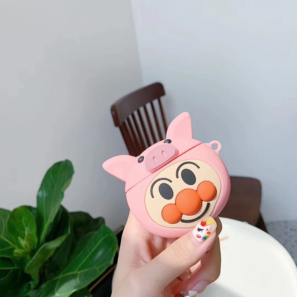 619 3D Силиконовый наушник чехол для Airpods 2 Чехол милые собаки рыбы мультипликационные наушники чехол для Apple Air pods чехол для Earpods брелок - Цвет: 619