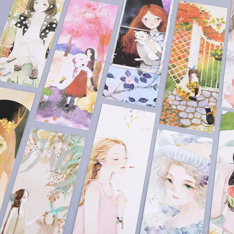 30 шт. закладки для девочек бумажные заметки этикетки карты сообщений маркеры