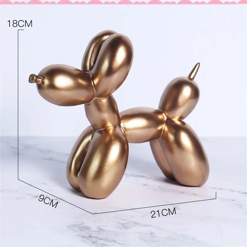 

Balloon Dog Resin Crafts Sculpture Ornaments Nordic home Desktop Decorations Gifts Creative White blue Cute Bedroom Decor